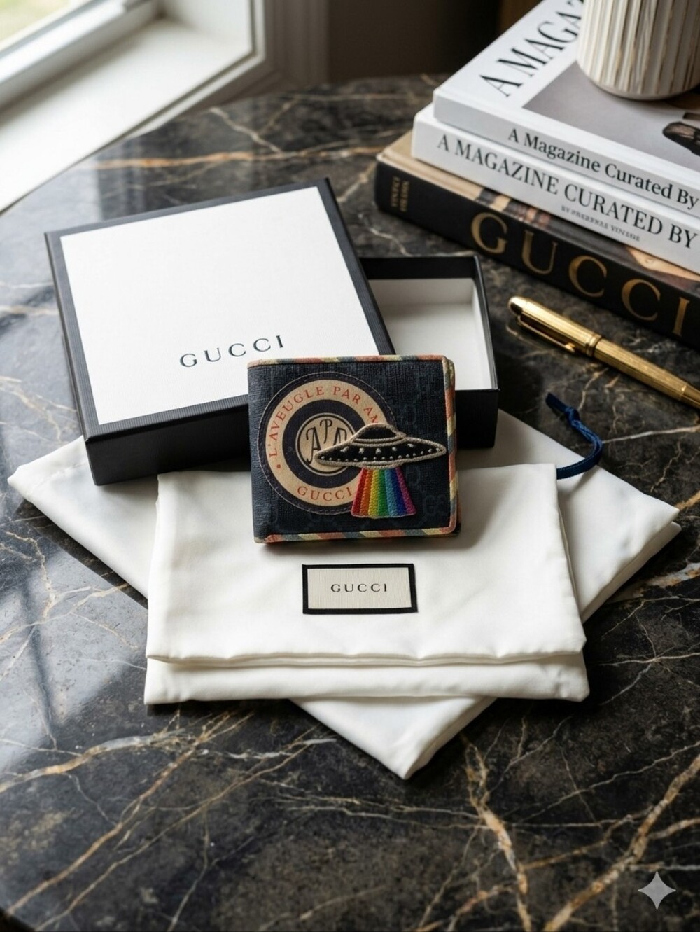 Gucci Night Courrier Bifold Wallet